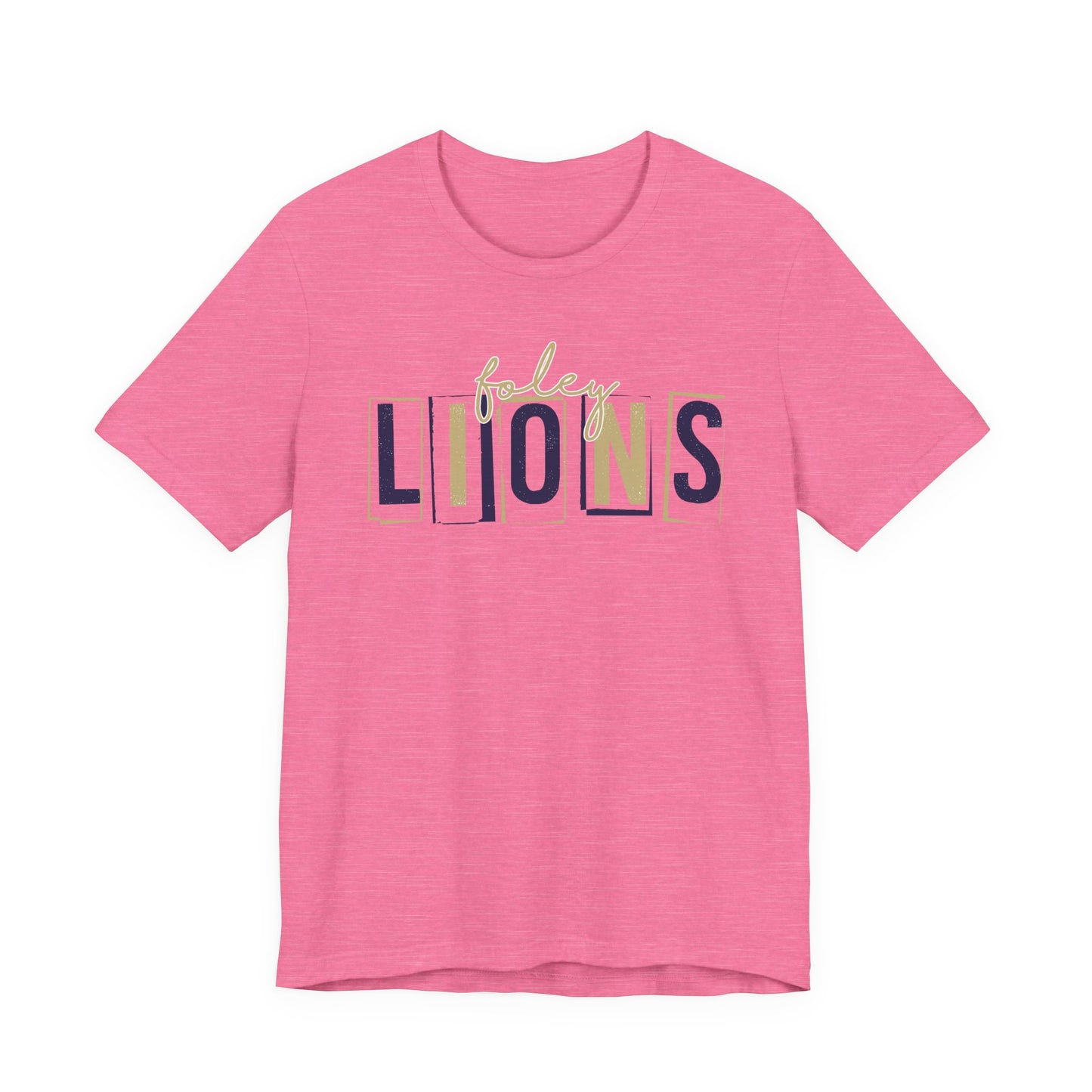 Lions Blocky Spirit Tee - Bella Canvas