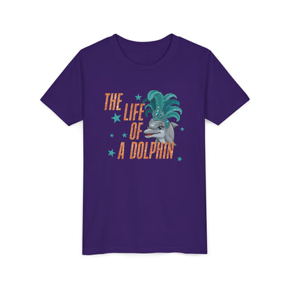 Life of a Dolphin Faux Glitter - Bella Canvas