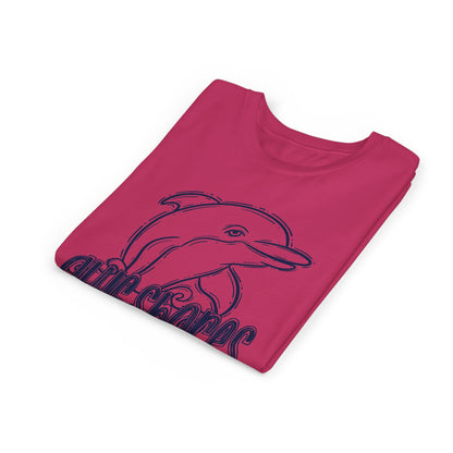 Youth Dolphin Sketch Tee - Bella Canvas
