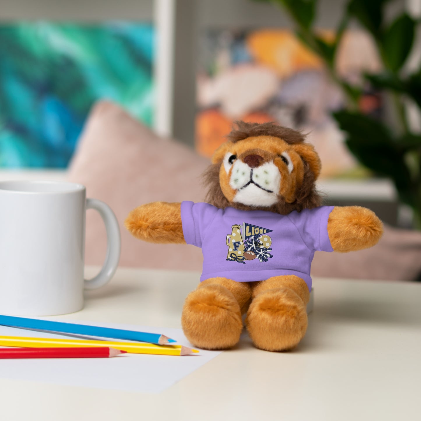Lions Football and Cheer Plush