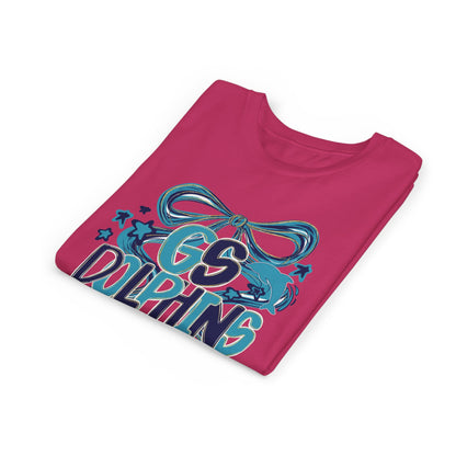 Youth GS Dolphins Coquette Bow Tee - Bella Canvas