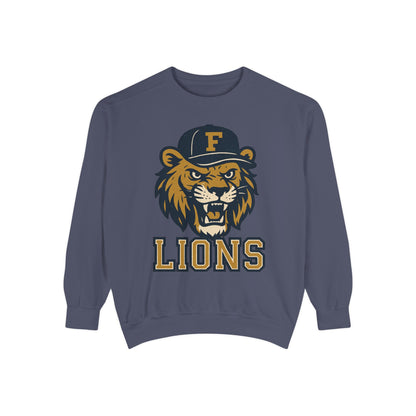 Adult Retro Roaring Lions Sweatshirt - Comfort Colors