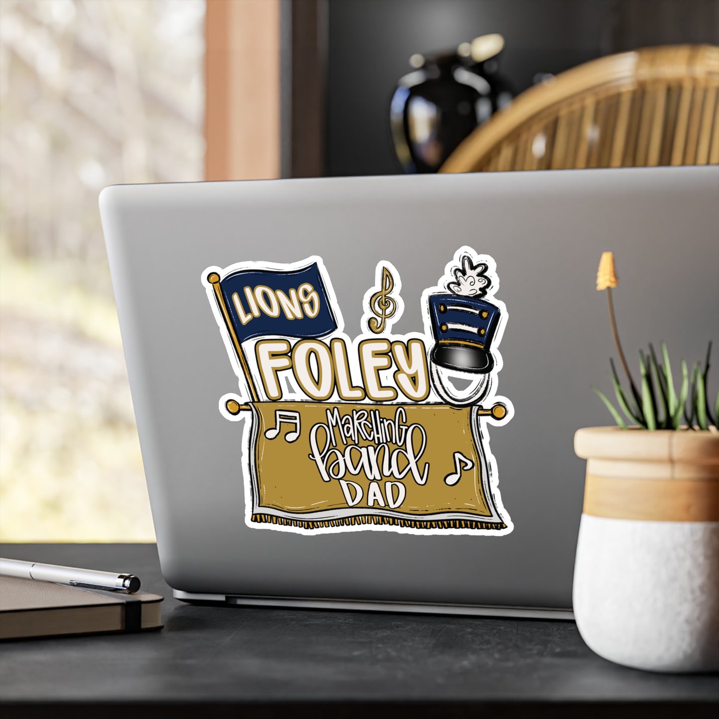 Foley Marching Band Dad Vinyl Decals