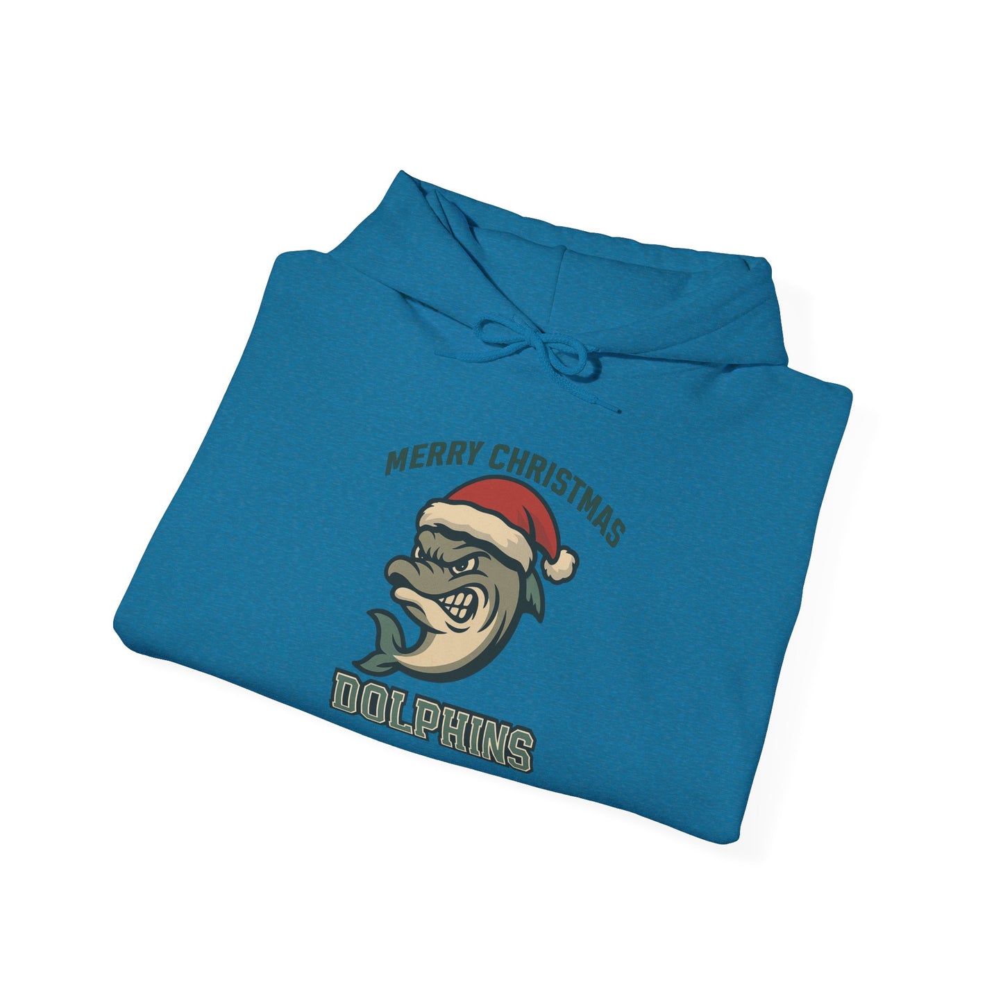 Merry Christmas Dolphin Hoodie - Gildan