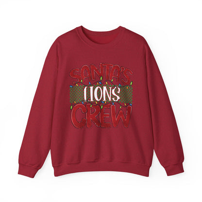 Santa's Lions Crew Sweatshirt - Gildan