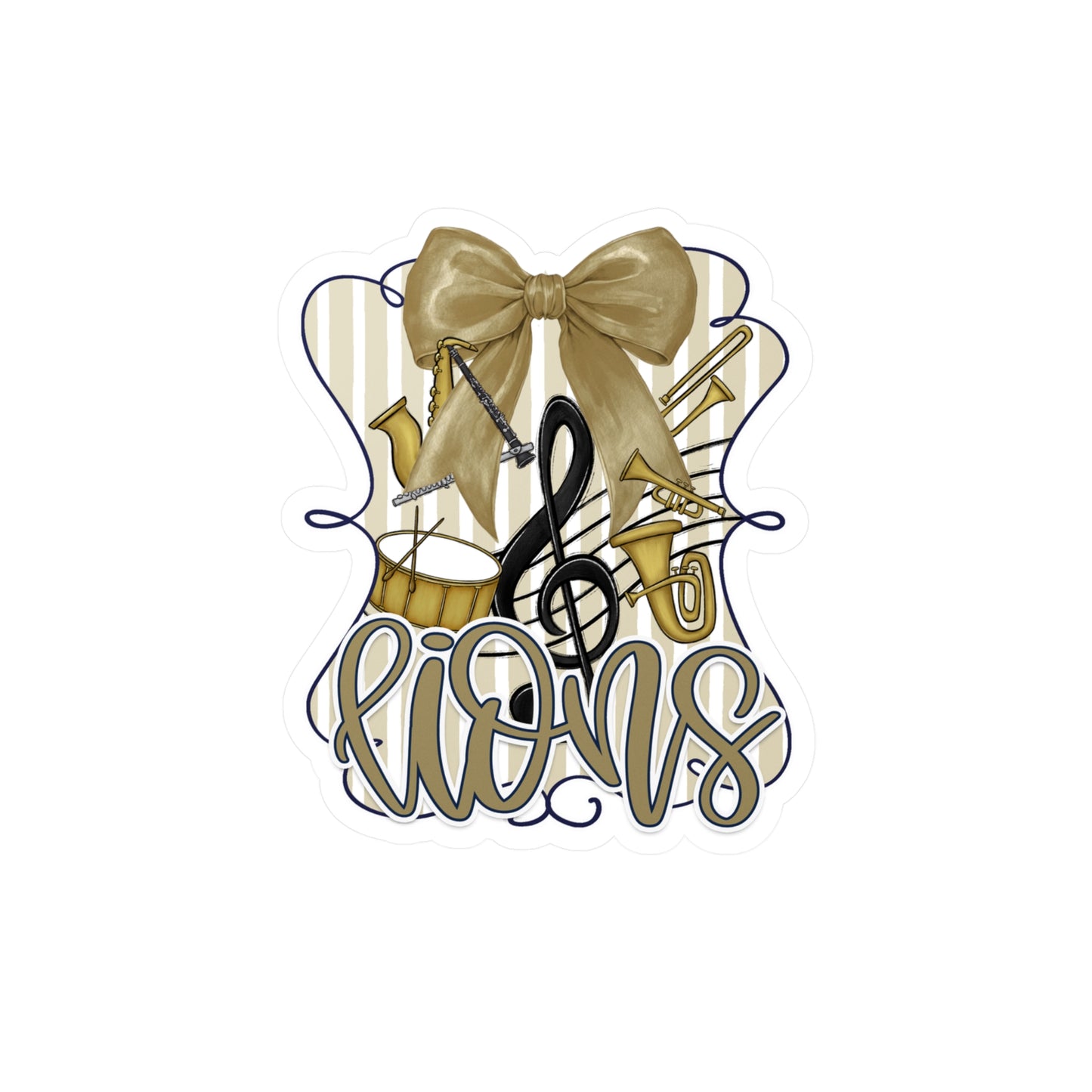 Foley Lions Band Decals