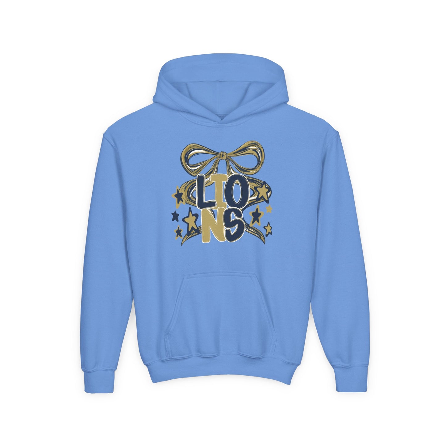 Youth Lions Twirly Ribbon Hoodie