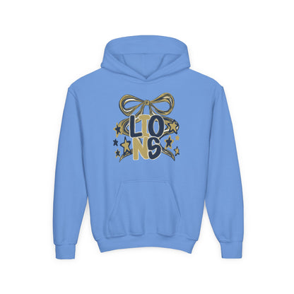 Youth Lions Twirly Ribbon Hoodie