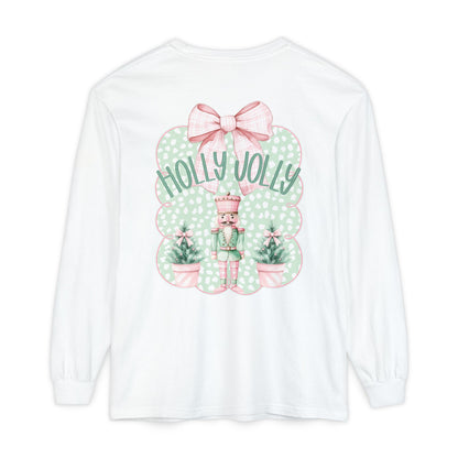 Holly Jolly Long Sleeve Tee - Comfort Colors