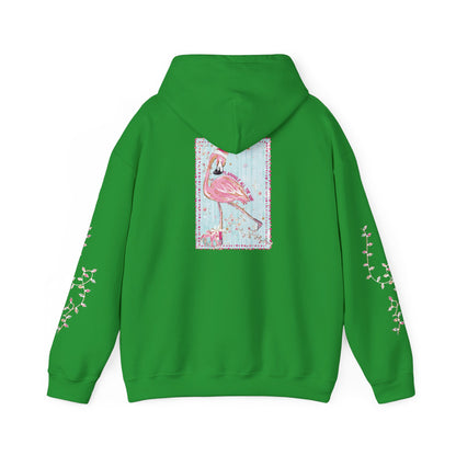 Flamingo Flamingle All The Way Hoodie - Gildan