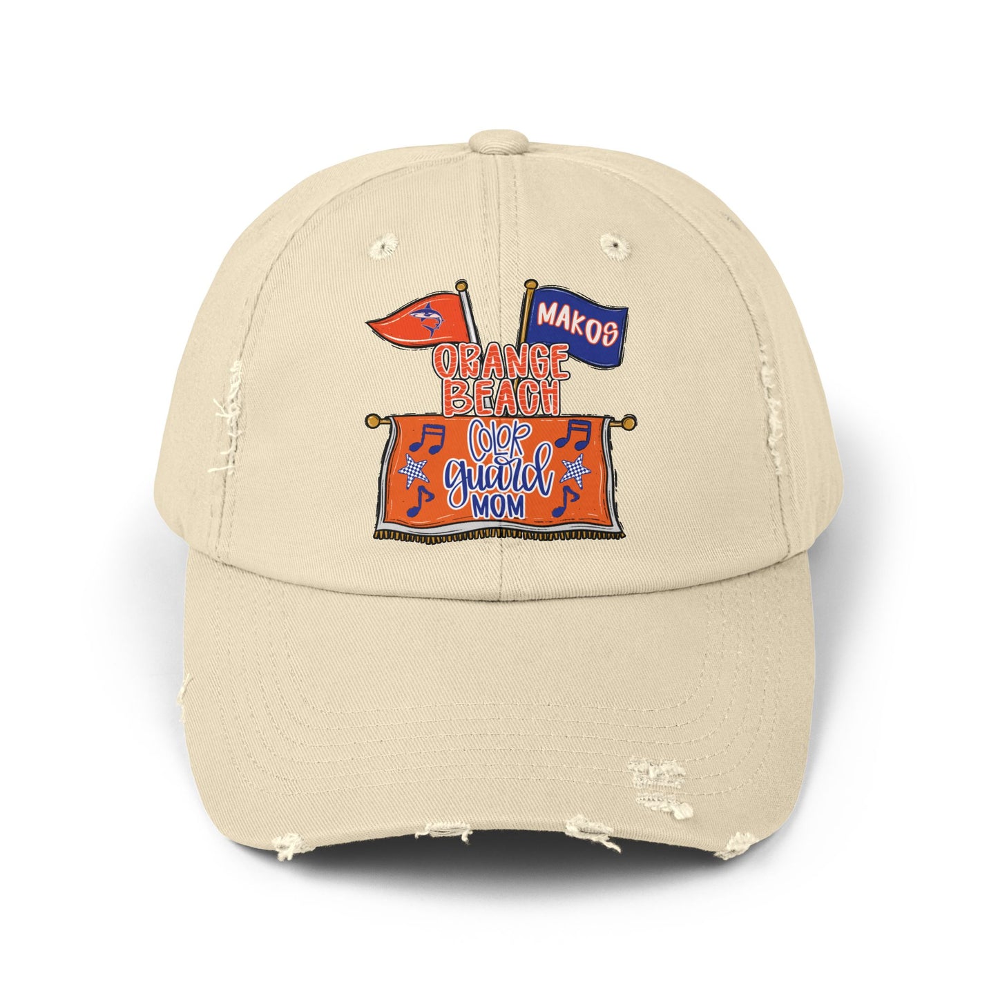 Makos Color Guard Mom Distressed Cap
