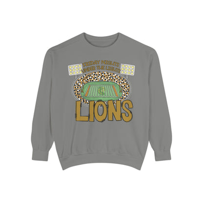 Adult Friday Night Lights Lions Sweatshirt - Comfort Colors