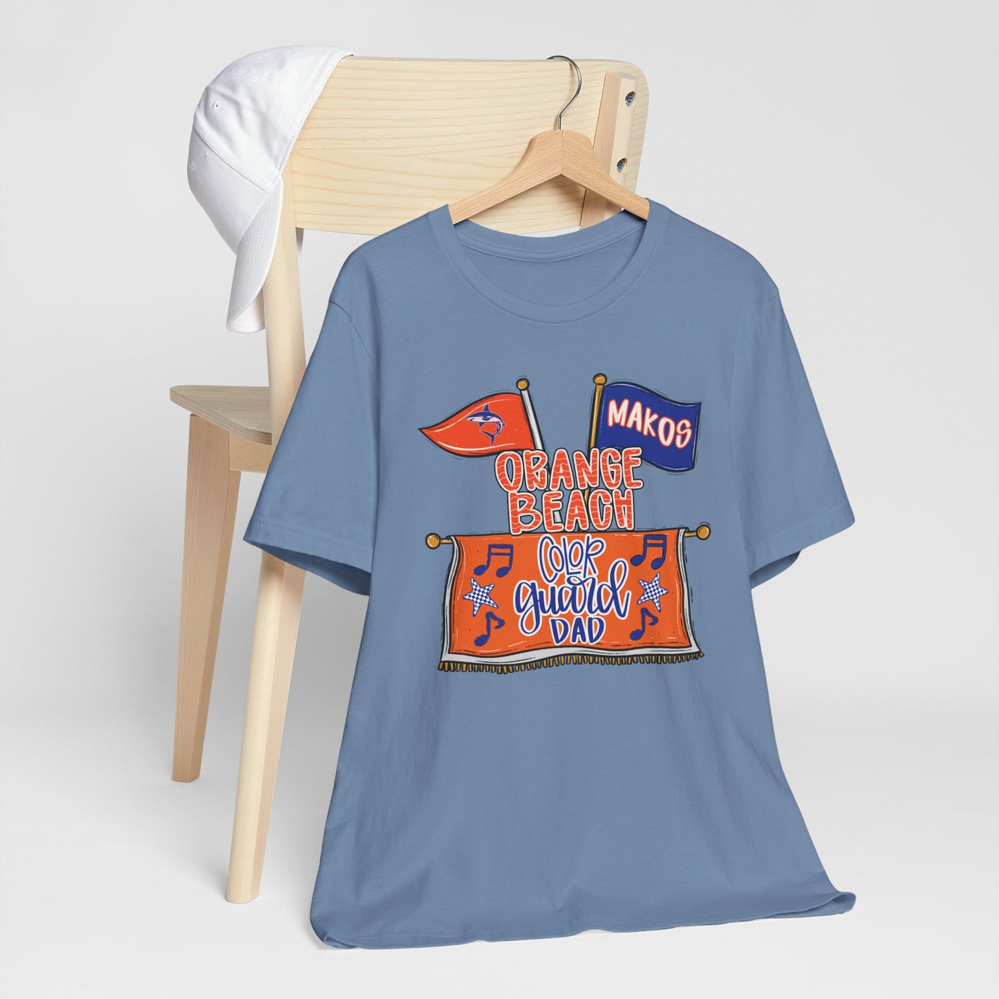 Adult Makos Color Guard Dad Tee - Bella Canvas