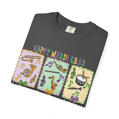 Happy Mardi Gras Jazz T-Shirt — Let the Good Times Roll Shirt
