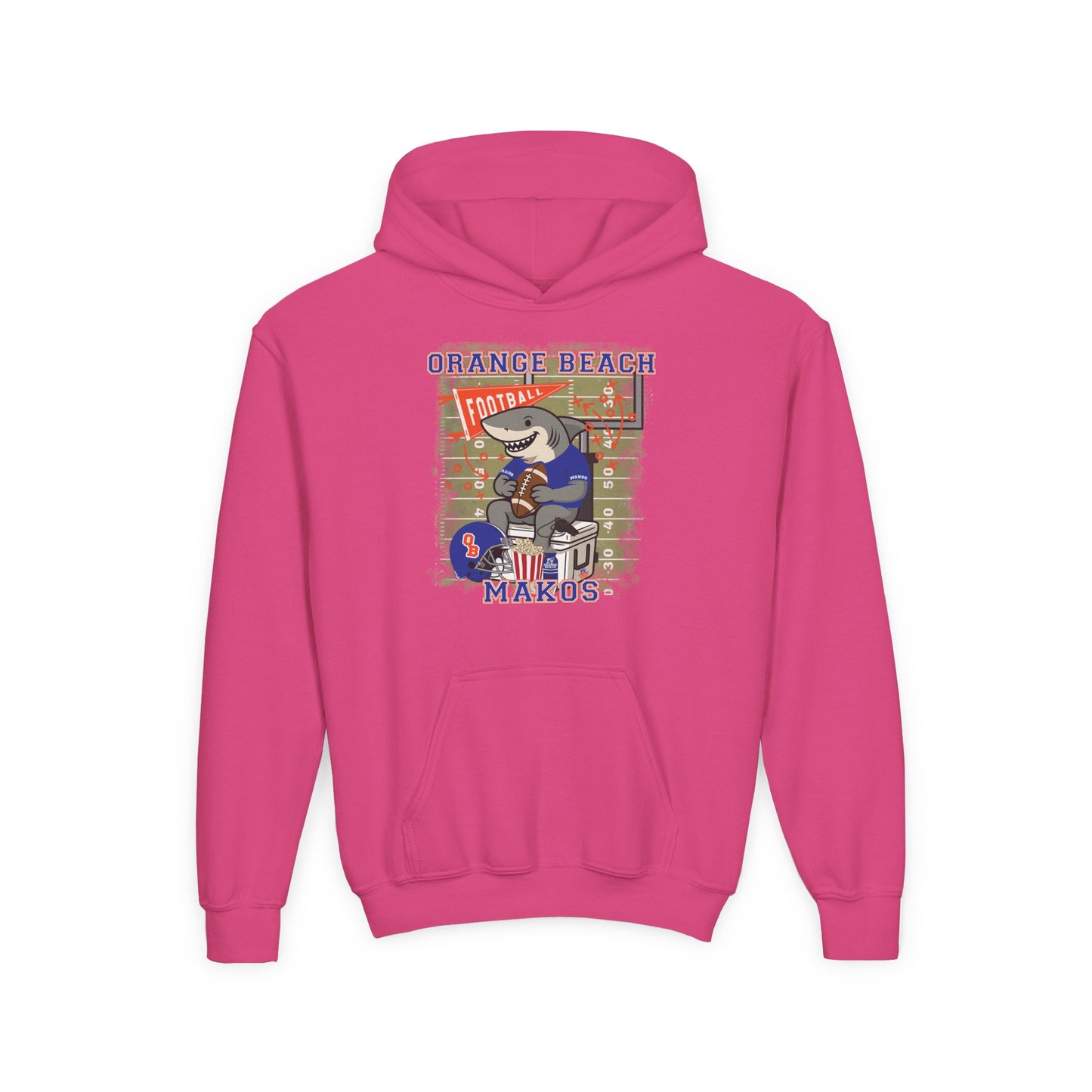 Youth Makos Tailgate Time Hoodie - Gildan