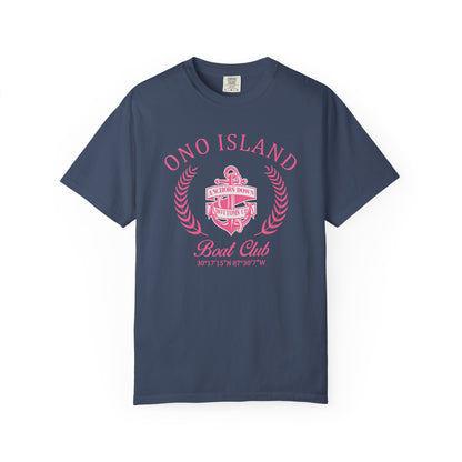 Ono Island Pink Boat Club - Comfort Colors