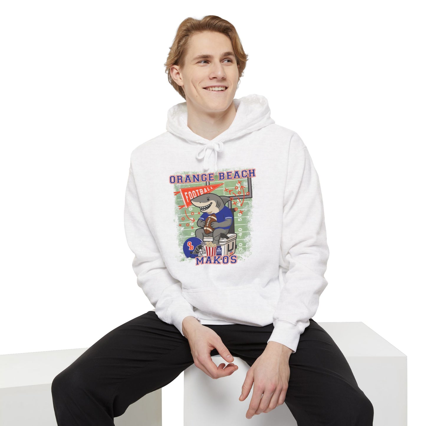 Adult Makos Tailgate Time Hoodie Comfort Colors