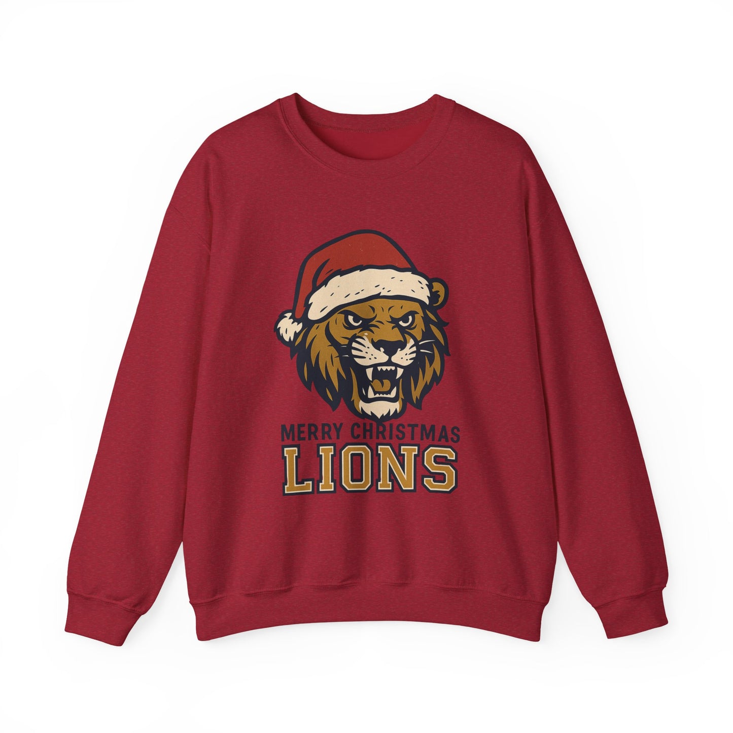 Merry Christmas Lions Sweatshirt — Gildan