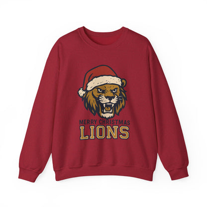 Merry Christmas Lions Sweatshirt — Gildan