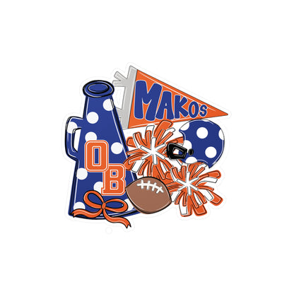 Makos Football Spirit Vinyl Decals