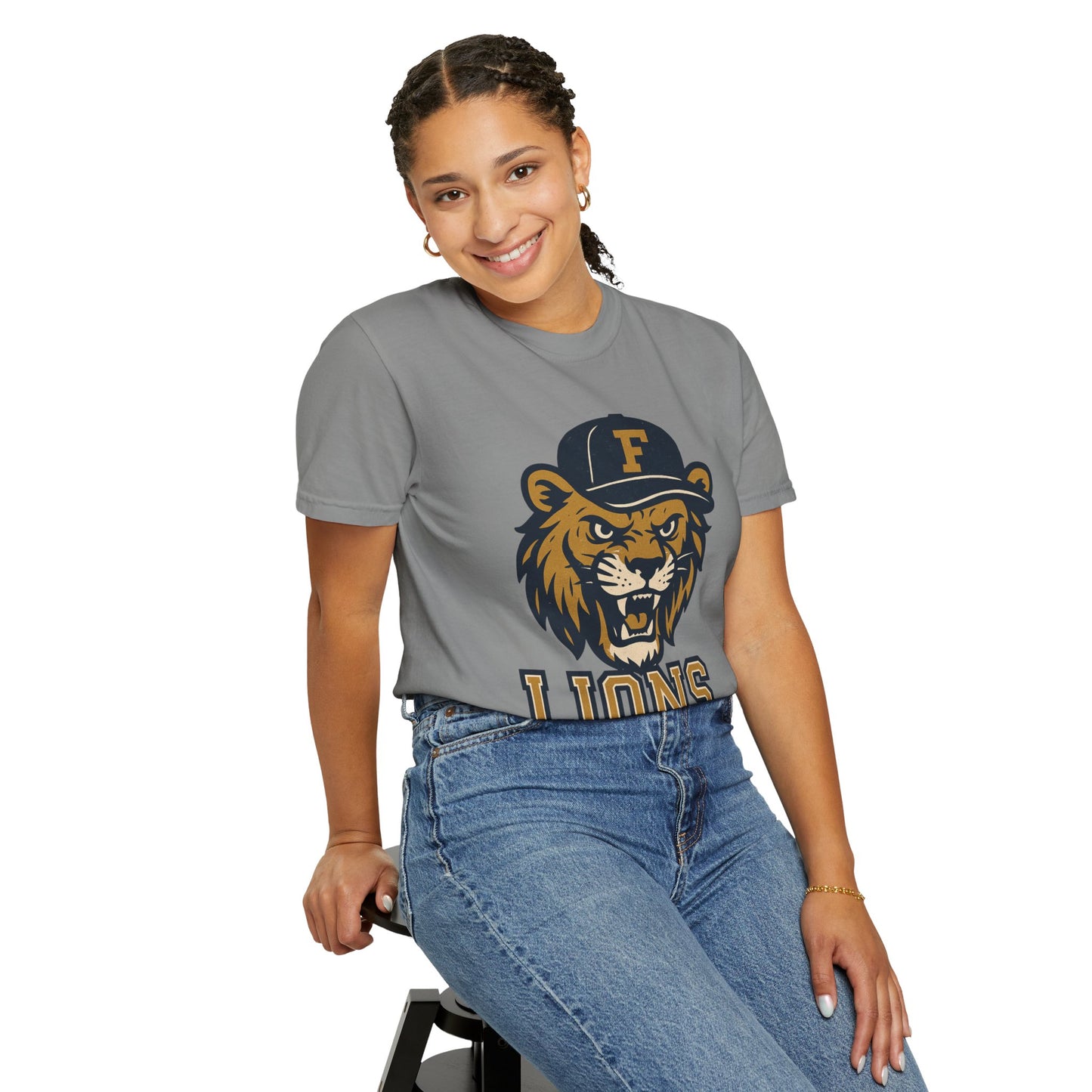 Adult Retro Roaring Lions T-Shirt - Comfort Colors