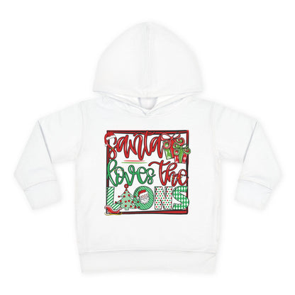 Santa Loves The Lions Toddler Hoodie