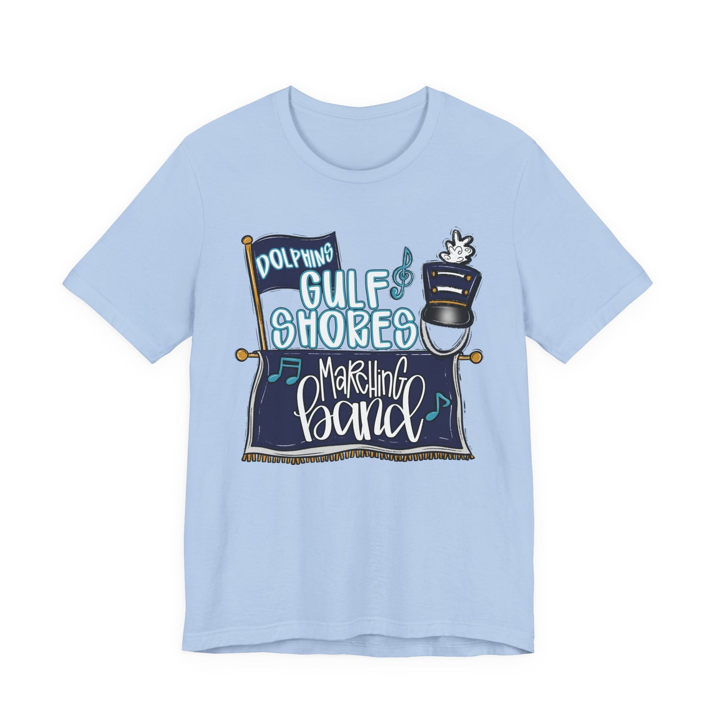 Adult Gulf Shores Band Tee - Bella Canvas