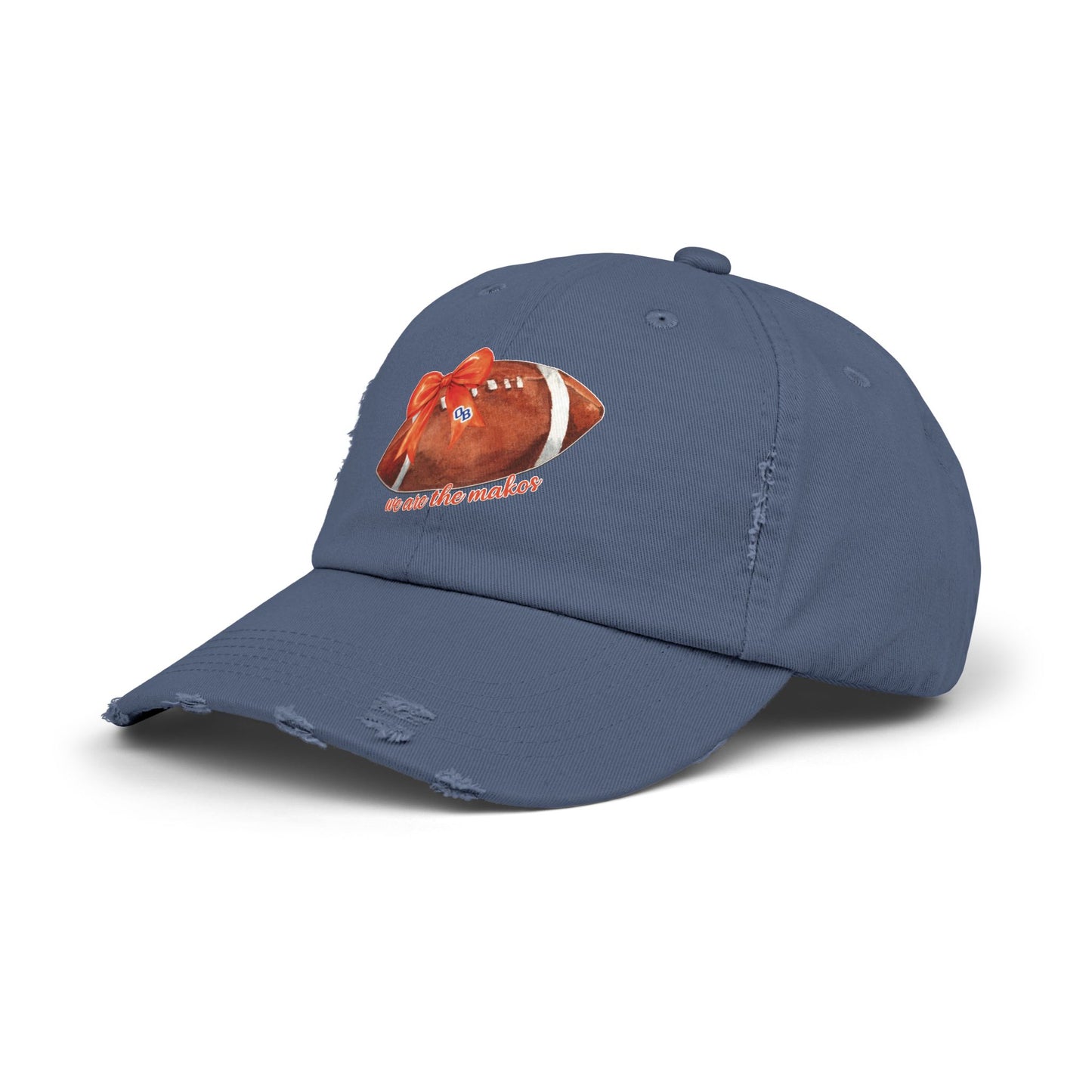 Makos Coquette Football Unisex Distressed Football Cap