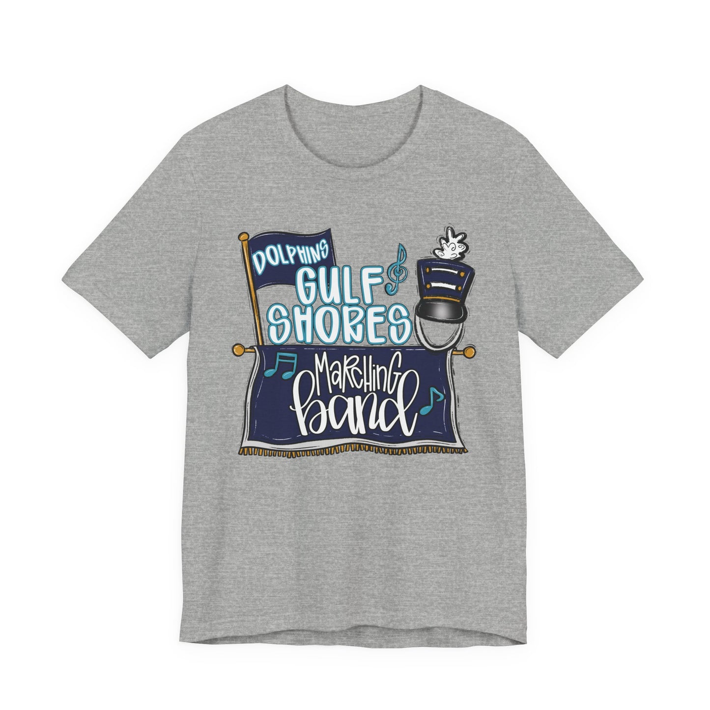 Adult Gulf Shores Band Tee - Bella Canvas