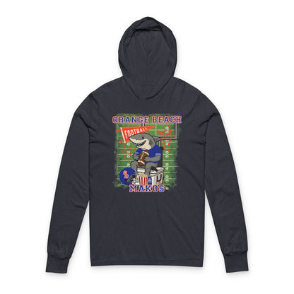 Adult Makos Tailgate Time Long Sleeve Tee - Bella Canvas