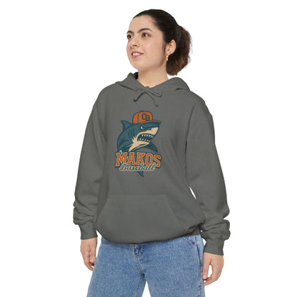 Adult Makos Retro Baseball Hoodie - Comfort Colors