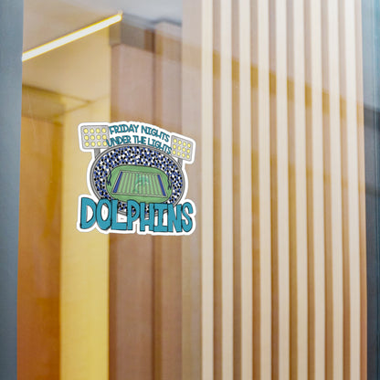 Dolphins Friday Night Lights Vinyl Decals,