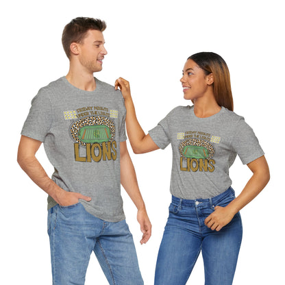 Adult LionsFriday Nights Under the Lights Tee - Bella Canvas