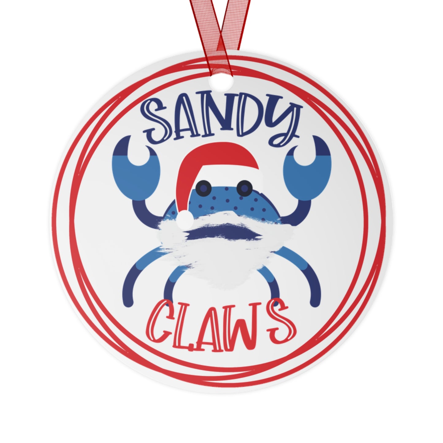 Sandy Claws Christmas Ornament