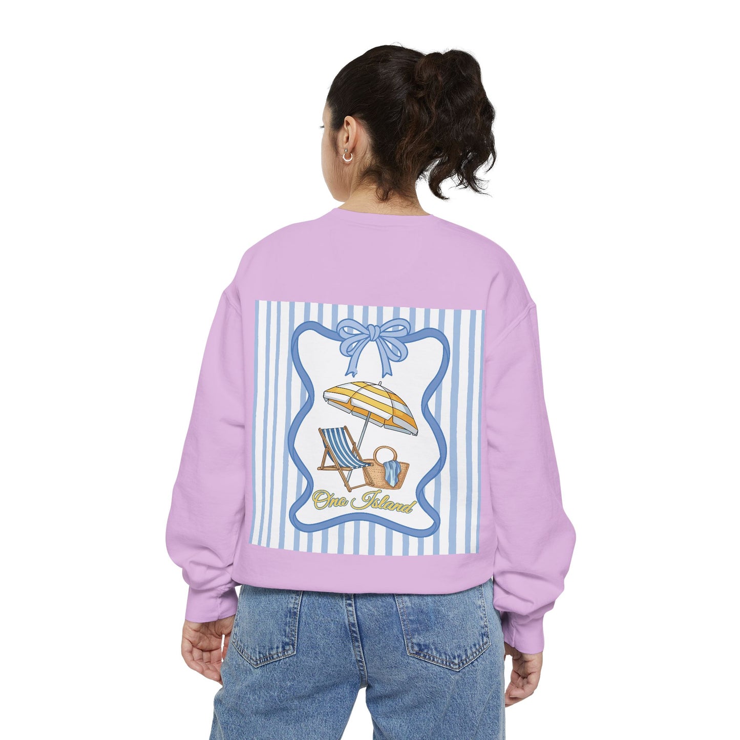 Adult Coquette Beachy Ono Island Sweatshirt - Comfort Colors