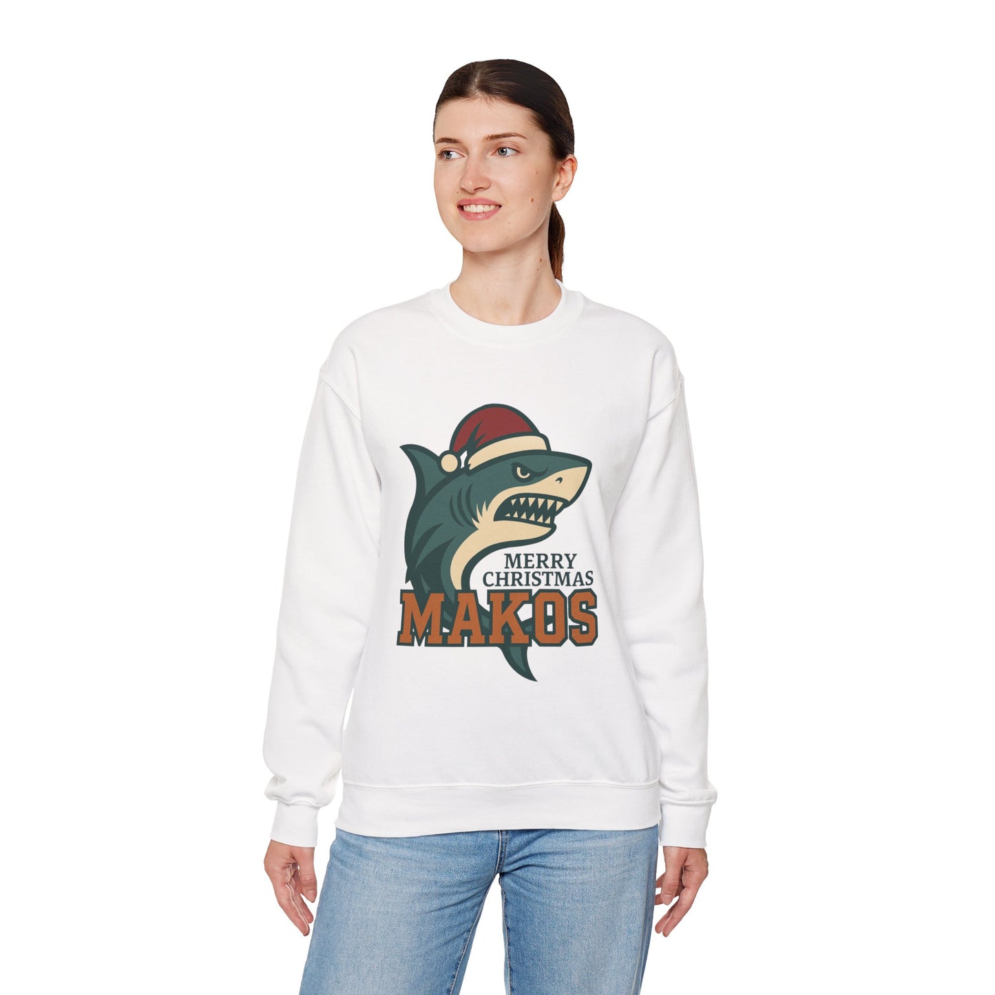 Merry Christmas Makos Sweatshirt — Gildan