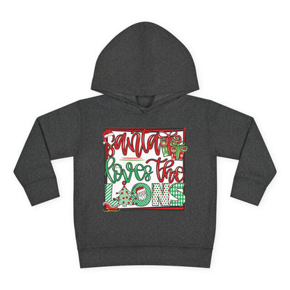 Santa Loves The Lions Toddler Hoodie