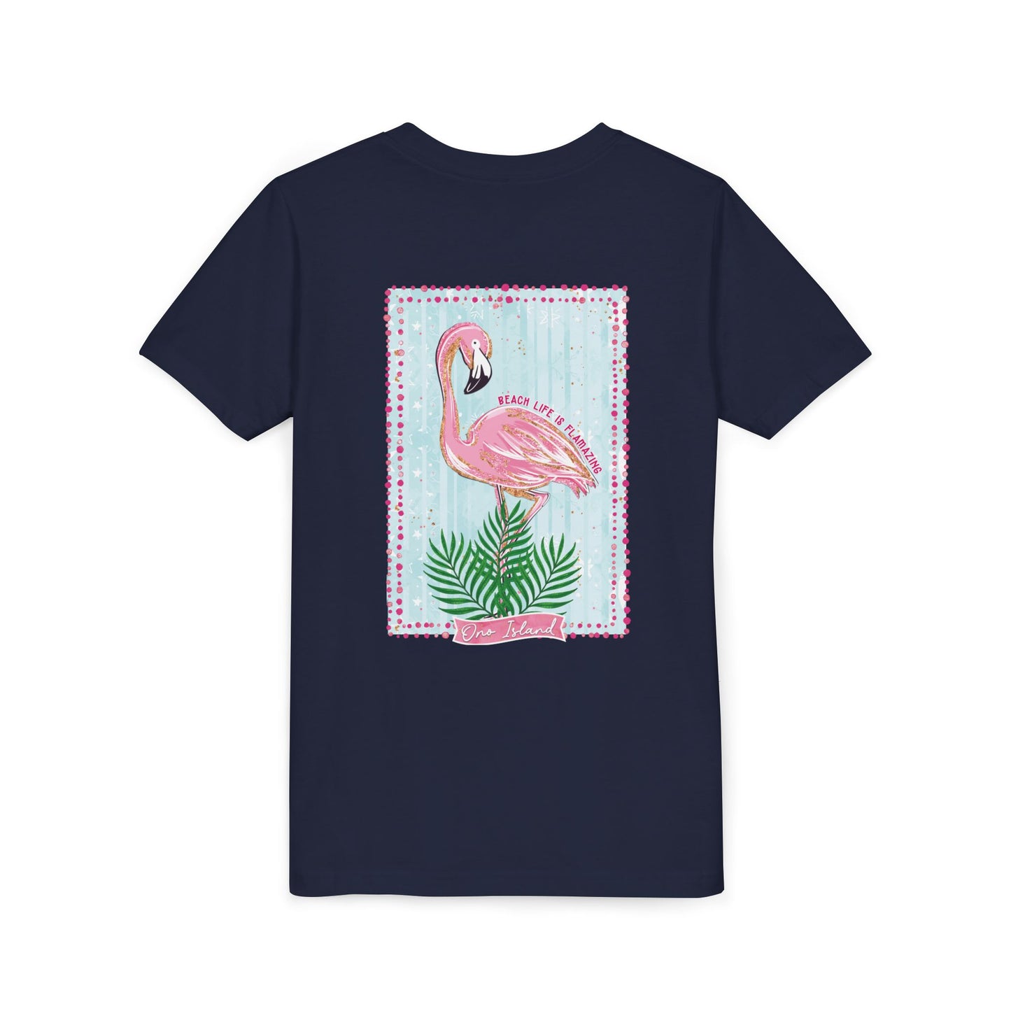 Beach Life is Flamazing Flamingo Tee - Bella Canvas