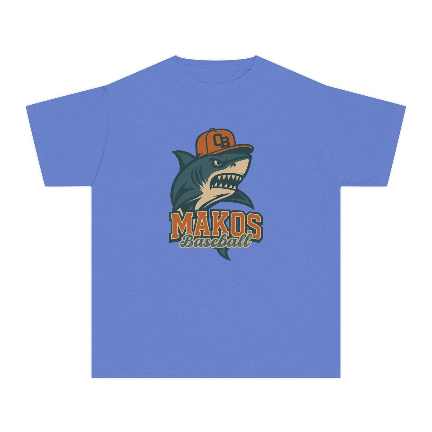 Makos Youth Baseball Tee - Comfort Colors