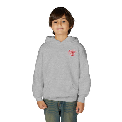 Youth Surfing Christmas Hoodie - Gildan