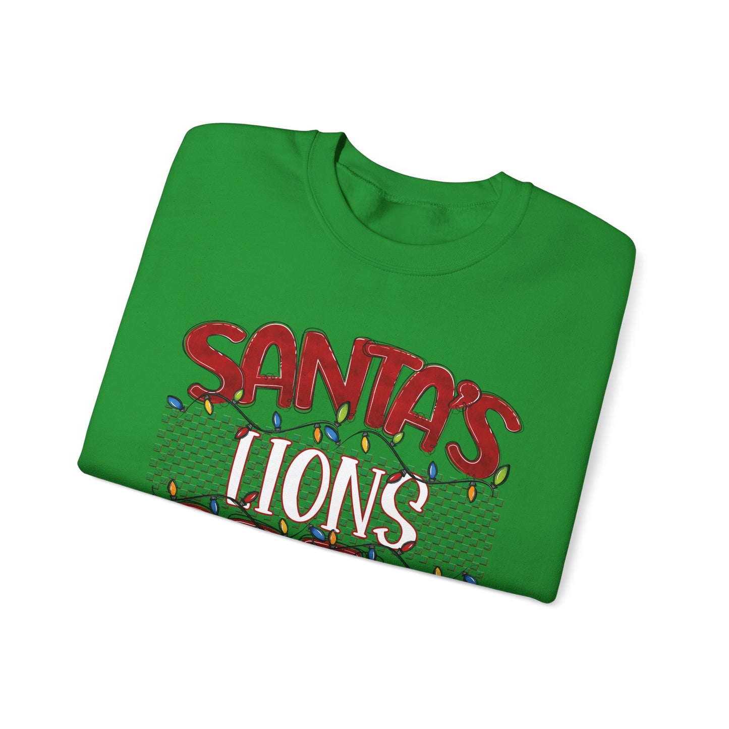 Santa's Lions Crew Sweatshirt - Gildan