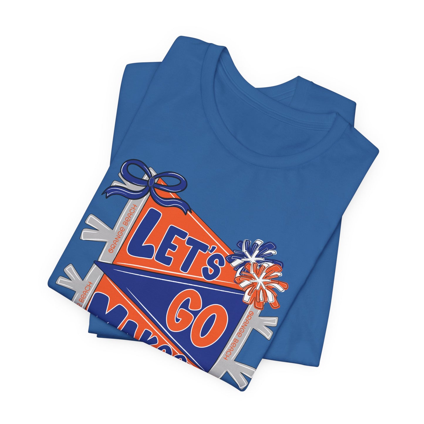 Adult Makos Let's Go Pennant Tee - Bella Canvas