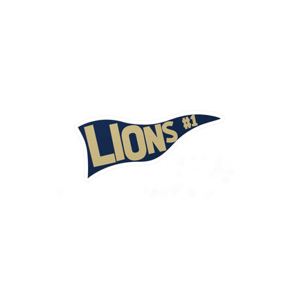 Lions Pennant Vinyl Decals