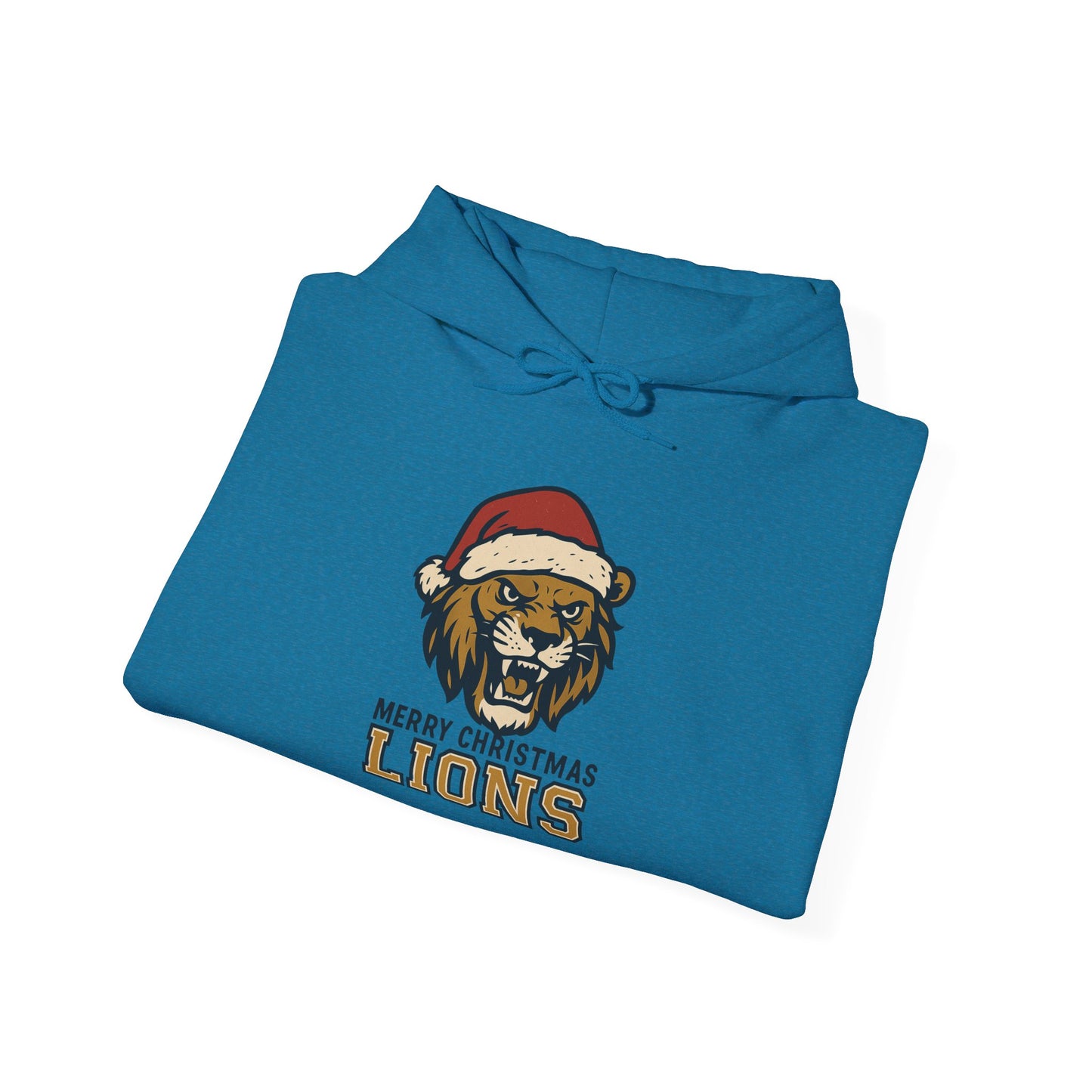 Merry Christmas Lions Hoodie — Gildan