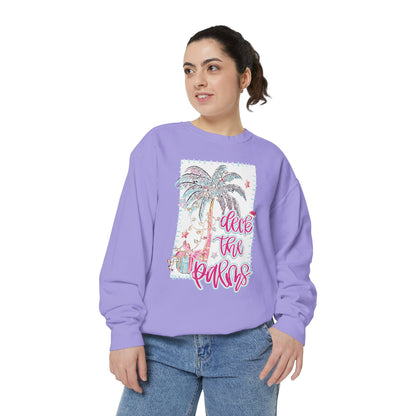 Deck the Palms Sweatshirt - Comfort Colors