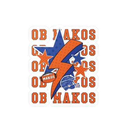 Makos Football Spirit Vinyl Decals