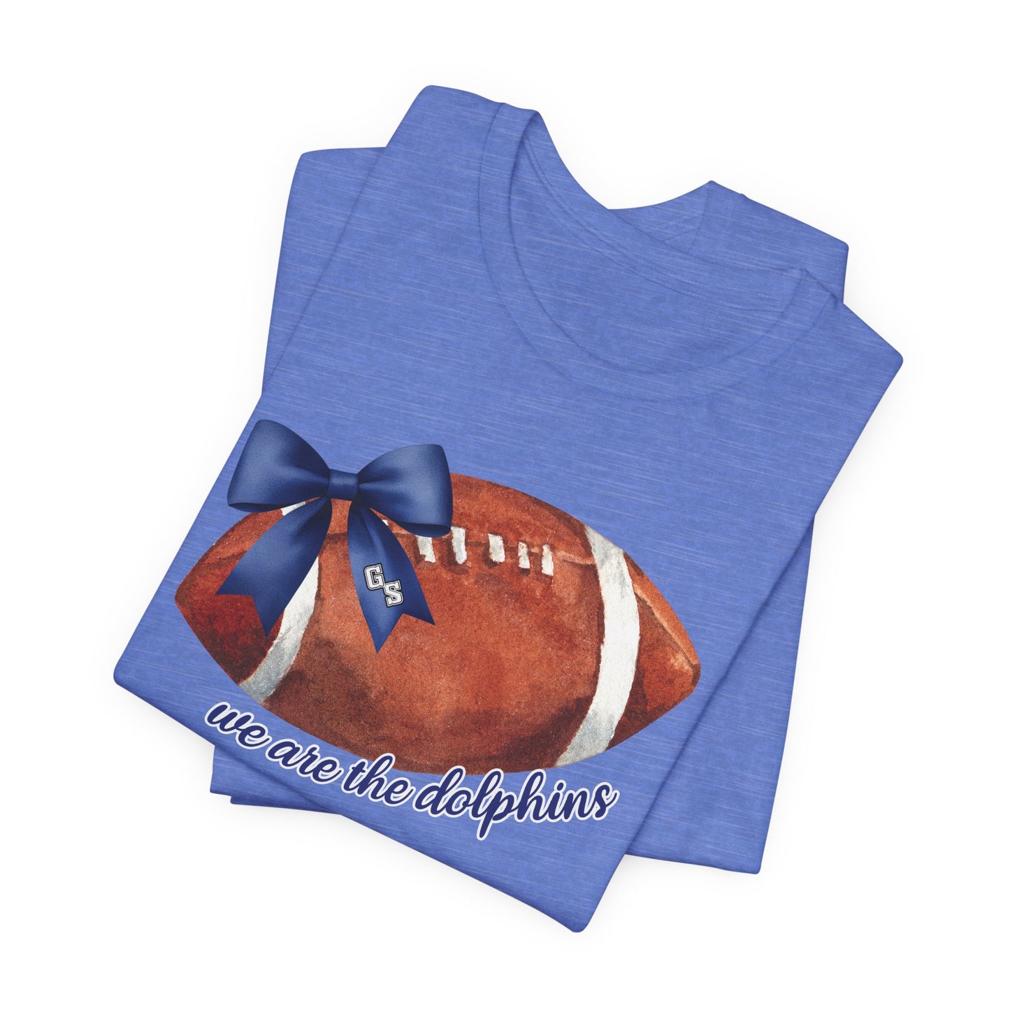 Adult Dolphins Coquette Football Tee