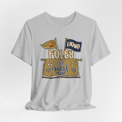 Adult Lions Color Guard Mom Tee - Bella Canvas