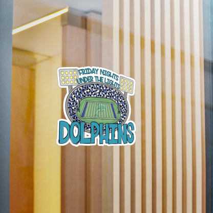 Dolphins Friday Night Lights Vinyl Decals,