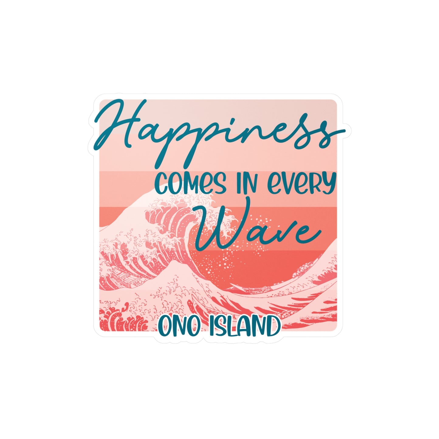 Ono Happiness Wave Vinyl Decals